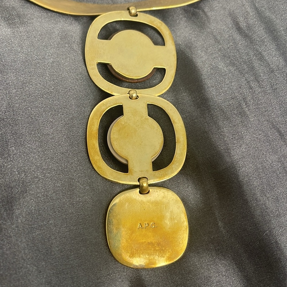 APC choker necklace vintage gold - Picture 2 of 4